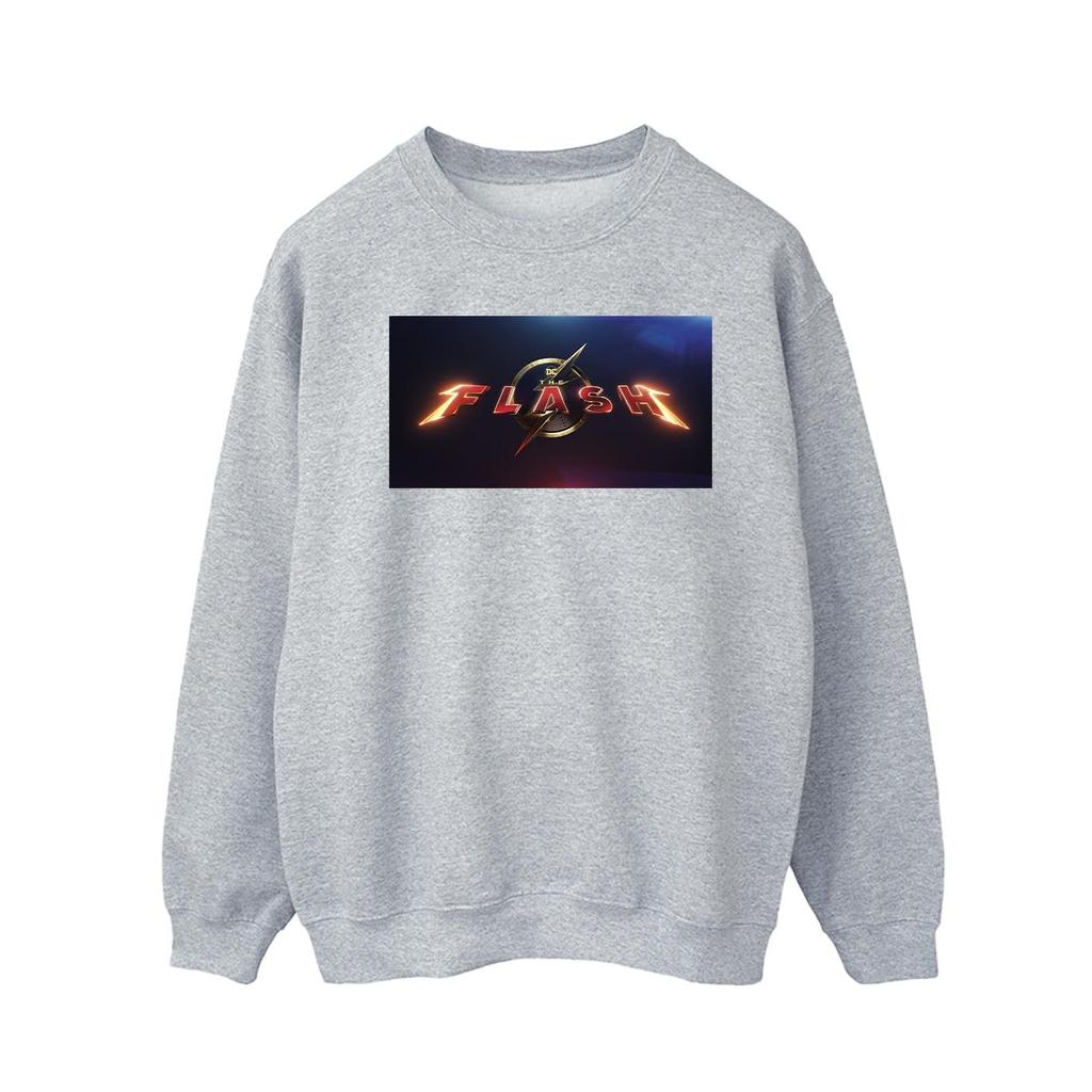 DC Comics Mens The Flash Movie Logo Sweatshirt