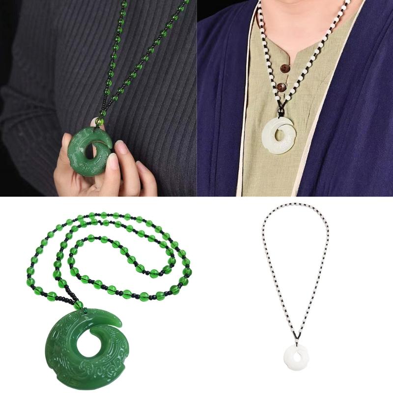 Delicata collana con ciondolo in ossidiana, gioiello da collo alla moda, girocollo, ornamento per l'uso quotidiano, appuntamenti e feste.