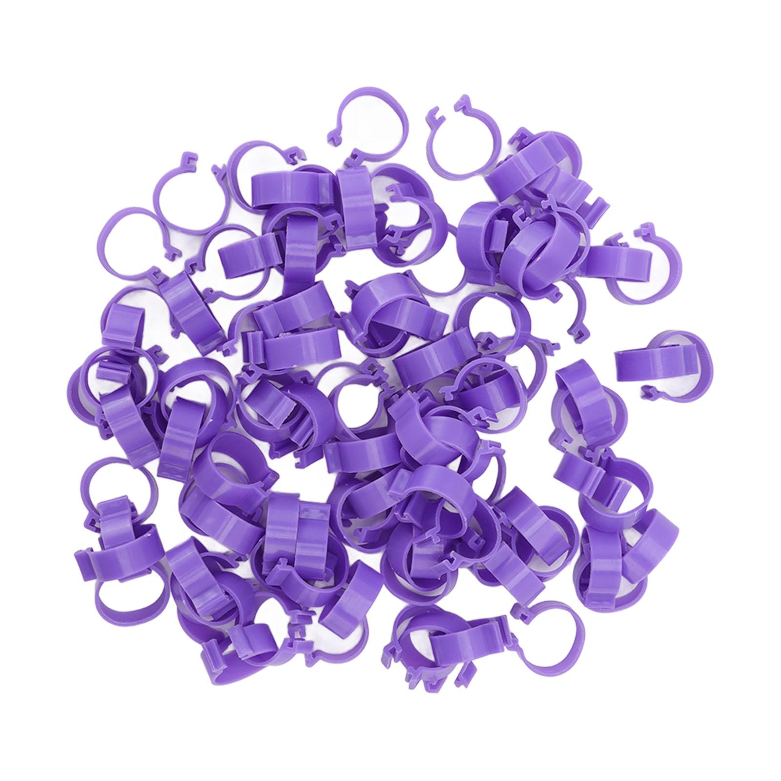 

100 PCS Chicken Foot Ring Duck Hen Goose Legs Rings Clip Poultry Foot Ring Farming Tools 18mm / 0.71in