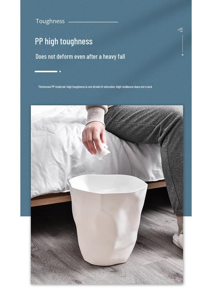 Nordic Simple Design Creative Trash Can for Kitchen, Living Room, Bedroom, Bathroom
