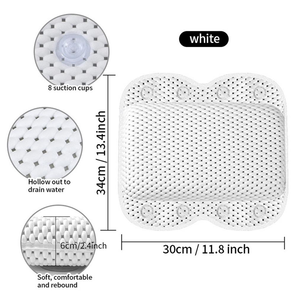 

Подушки для ванны Роскошная подушка для ванны Подушка для душа с присоской Подушка для сидения Подушки для ванны для головы и шеи Аксессуары для ванны белый