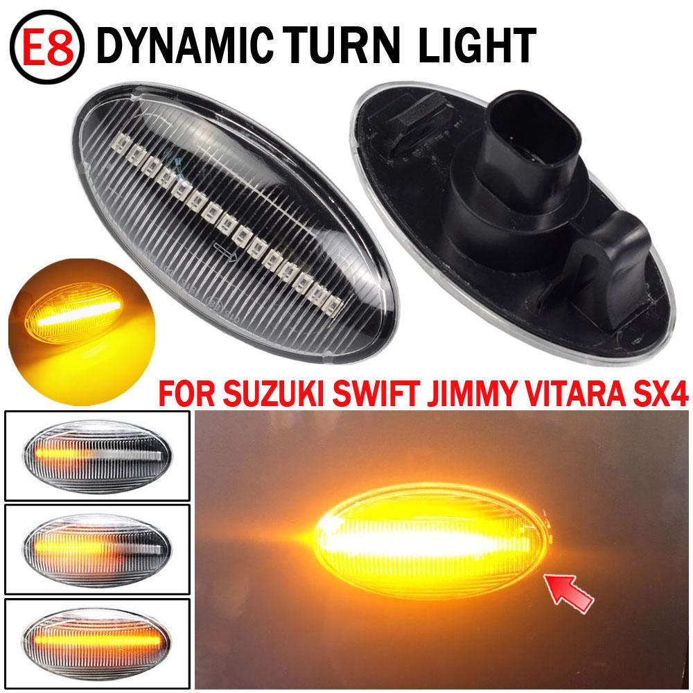 For Suzuki Swift Jimmy Vitara SX4 Alto Turn Signal Light LED Car Dynamic Side Marker Flowing Water Light Blinker Light A