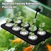 Aquarium Floating Hydroponic Planting Kit, Wall-Mounted Suction Cup Soilless Cultivation Board, Aquarium Greening Decoration