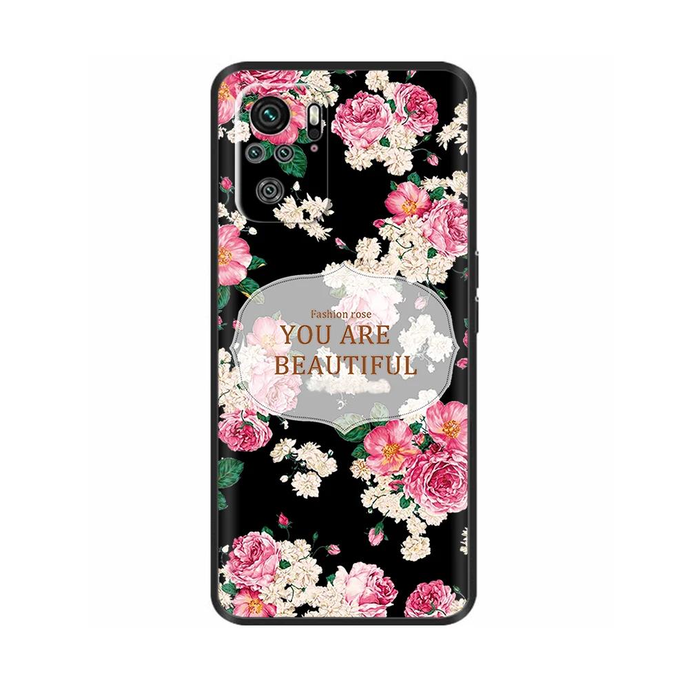 Cute Case For Xiaomi Redmi Note 10 Note10 Pro Max Case Soft Phone Back Cover For Redmi Note 10s 10Pro Fundas TPU Bumper Coque
