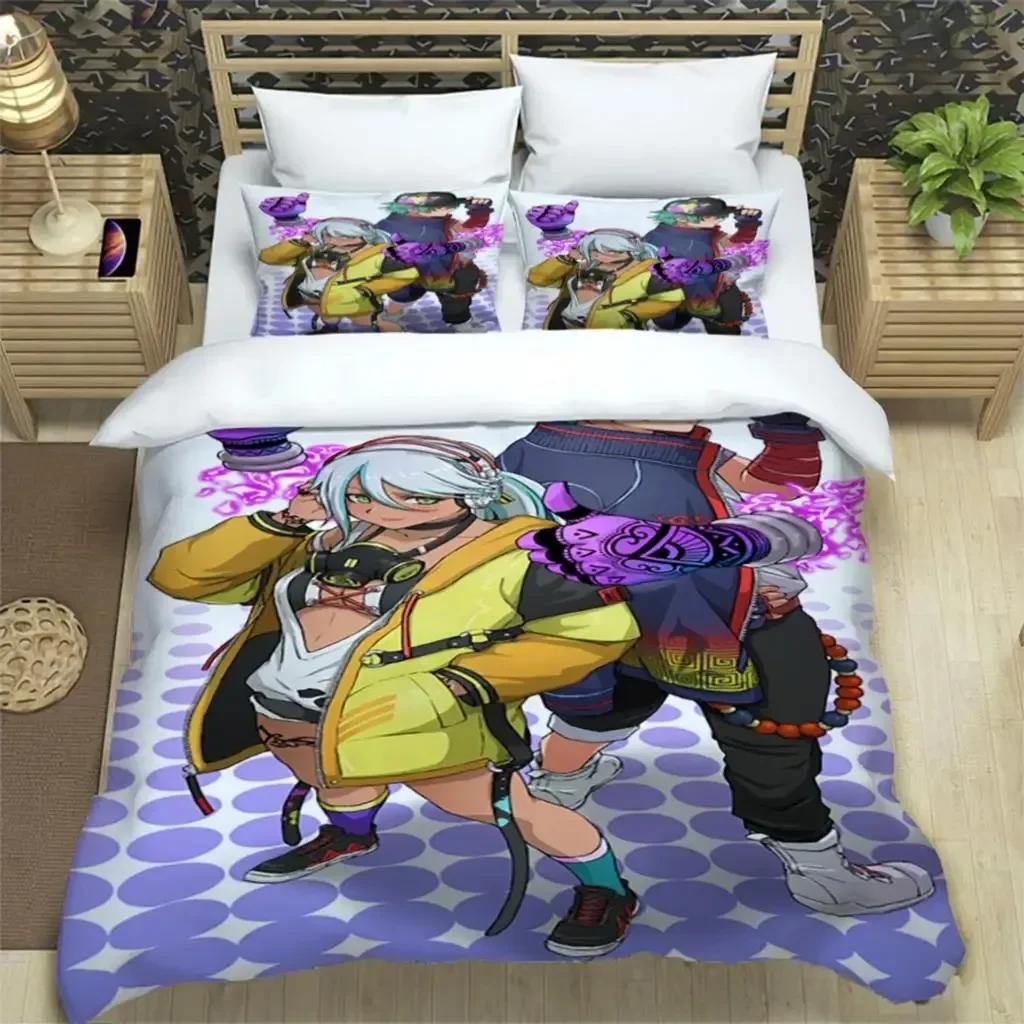 KOF  Art Print Three Piece Bedding Set Fashion Article Boys Or Adults For Beds Quilt Covers Pillowcases Bedding Set