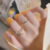 2Pcs Love Heart  Ring - Women's Personalized Open-Prong Fingers Ring