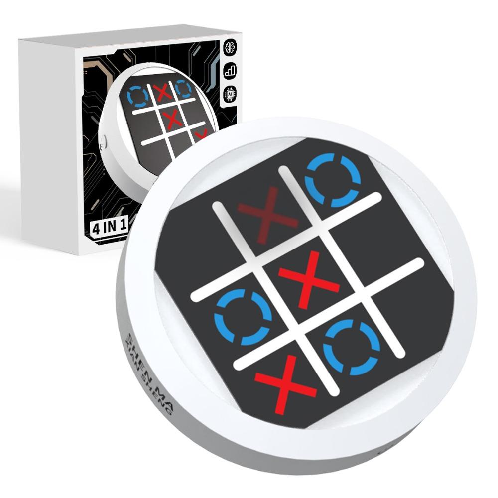 Memory Growth Tic Tac Toe Game 4-in-1 Table  Chess  Game Handheld Bolt Game  Children's  Day Gift