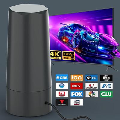 2025 TV-Antennen für Smart-TVs und alte Fernseher, über 2.200 Meilen Reichweite HD digital Innen 360° stärkster Signalverstärker