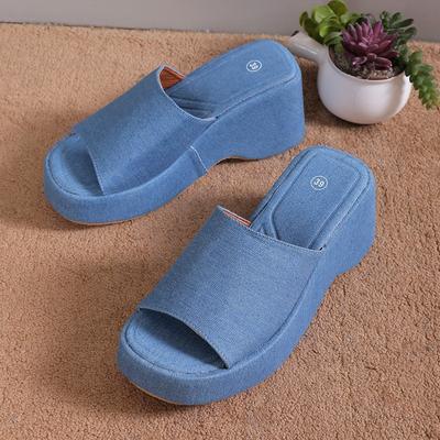 Mode Die Neuen Damen Schuhehohe Qualität High Heel Pantoletten Mode Plateau Sandalen Plateau Pantoletten Schuhe für Frauen Zapatos De Mujer