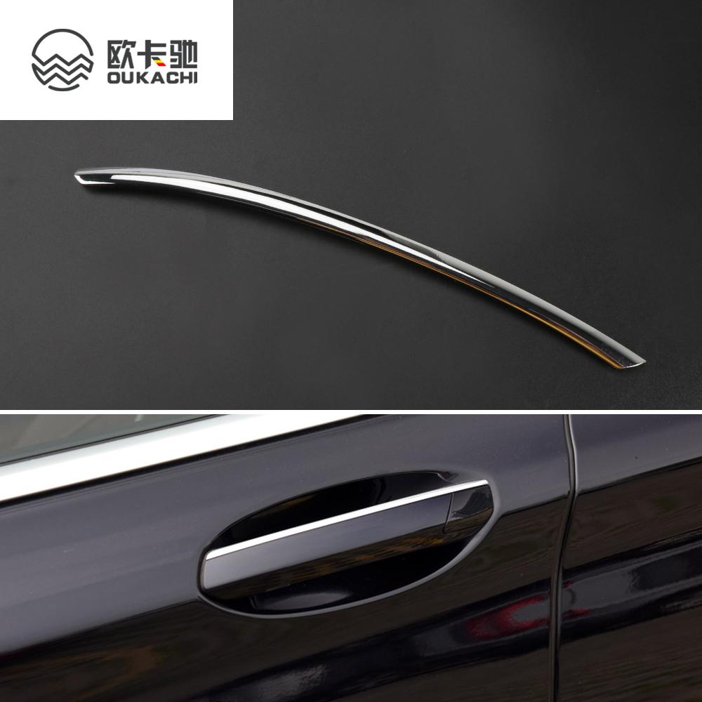 Äußere Türgriff-Galvanikstreifen Helles Metallstreifen für BMW 7er G12 2015-2025 Außentür Silber Dekorativer Aufkleber