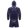 Mens Waterproof Sportswear Long Sleeve Zip Up Hooded Jacket Windbreaker Built-in Briefs Boxer Shorts Sweat Outfit