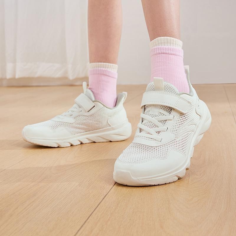 Anta Kids Low Top Running Shoes Teenagers Ivory White A22435567H-5