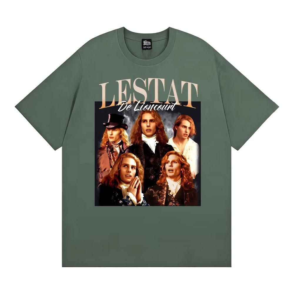 Lestat De Lioncourt Unisex Graphic T Shirt Men Women Clothing Summer Retro Gothic Fashion Tshirt Oversized Cotton Loose T Shirt