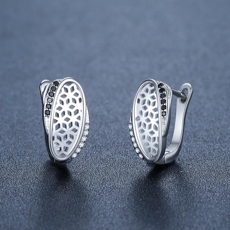 Black Awn Black Jewelry Drop Earrings for Women Hoop Ear Gift Earring