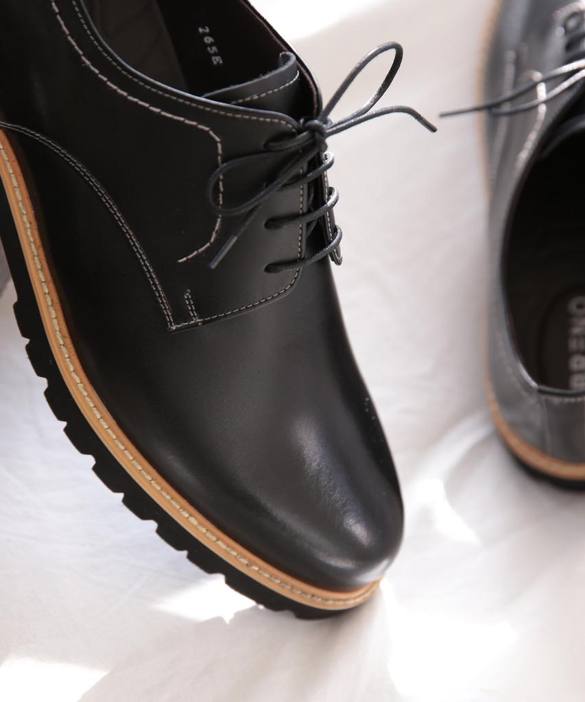 Brenowelt Smart Worker Black Derby Shoes