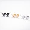 Korean Cute Forest-Style Stainless Steel Dove Stud Earrings