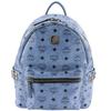 Stark Rucksack Tagesrucksack Logogram Nieten hellblaues Leder Damen Gebraucht