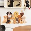 Creative Cartoon Cute Animal Puppy Combination Bedroom Living Room Window Display Home Decoration Wall Stickers