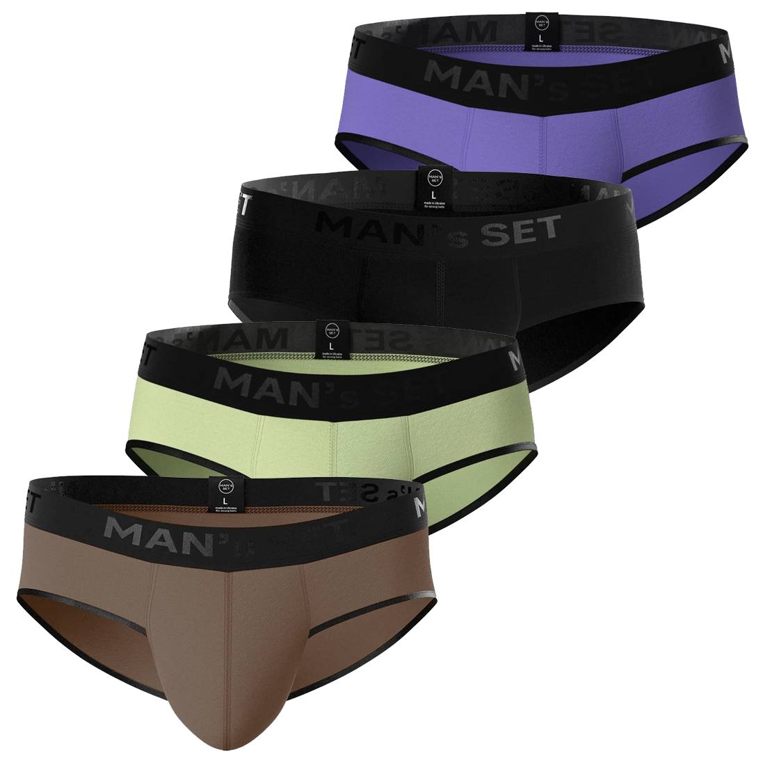 

Комплект чоловічих трусів MAN s SET M Різнокольоровий 4 шт (1152-1448) M різнокольорові кольору