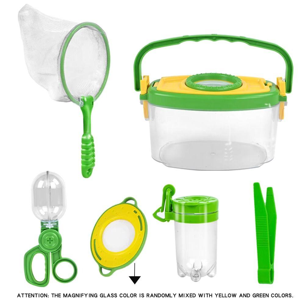 Male Jar Outdoor Adventure Set Tweezers Insect Cage Collector  Male And Female