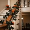 Wiederverwendbare Halloween-Kürbisgirlande Flexible Gruselige Gotische Girlande Outdoor-Party