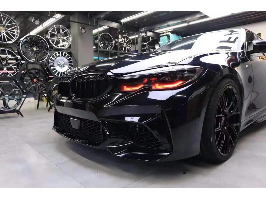 Compatible with 20-21 BMW 3 Series G20/G28 M3C Front Bumper Wide Body Kit