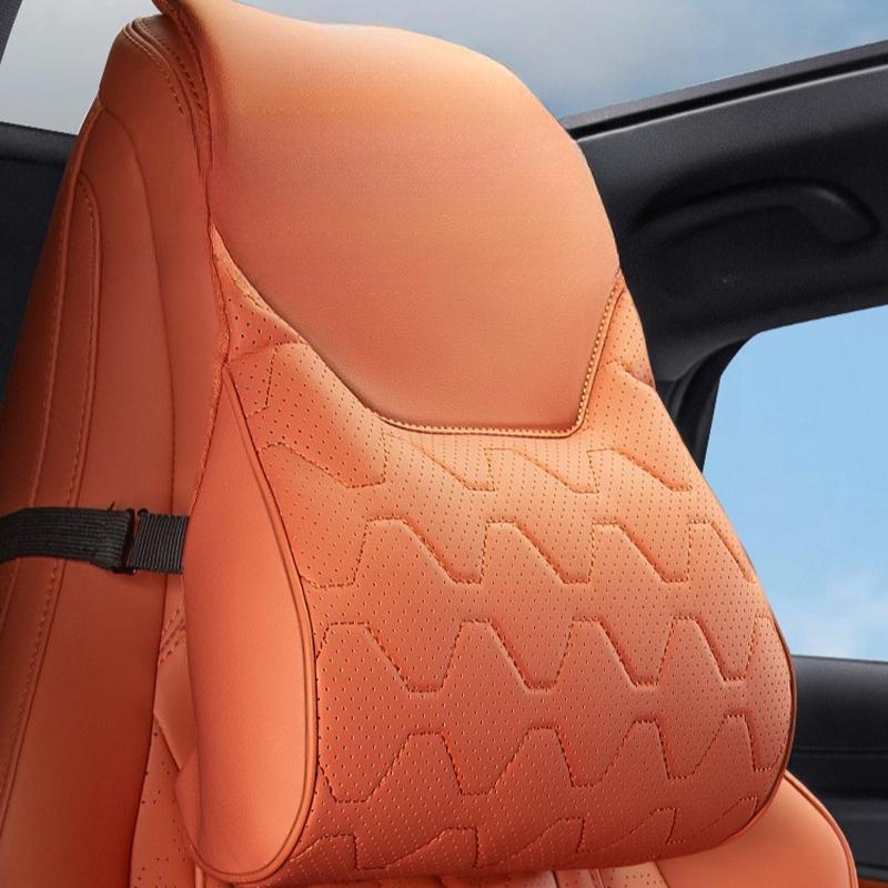 For BYD Sea Lion 07 EV 2024 2025 Leather Neck Pillow Headrest Waist Support Pillow Seat Cushion Car Interior Seat Accessories