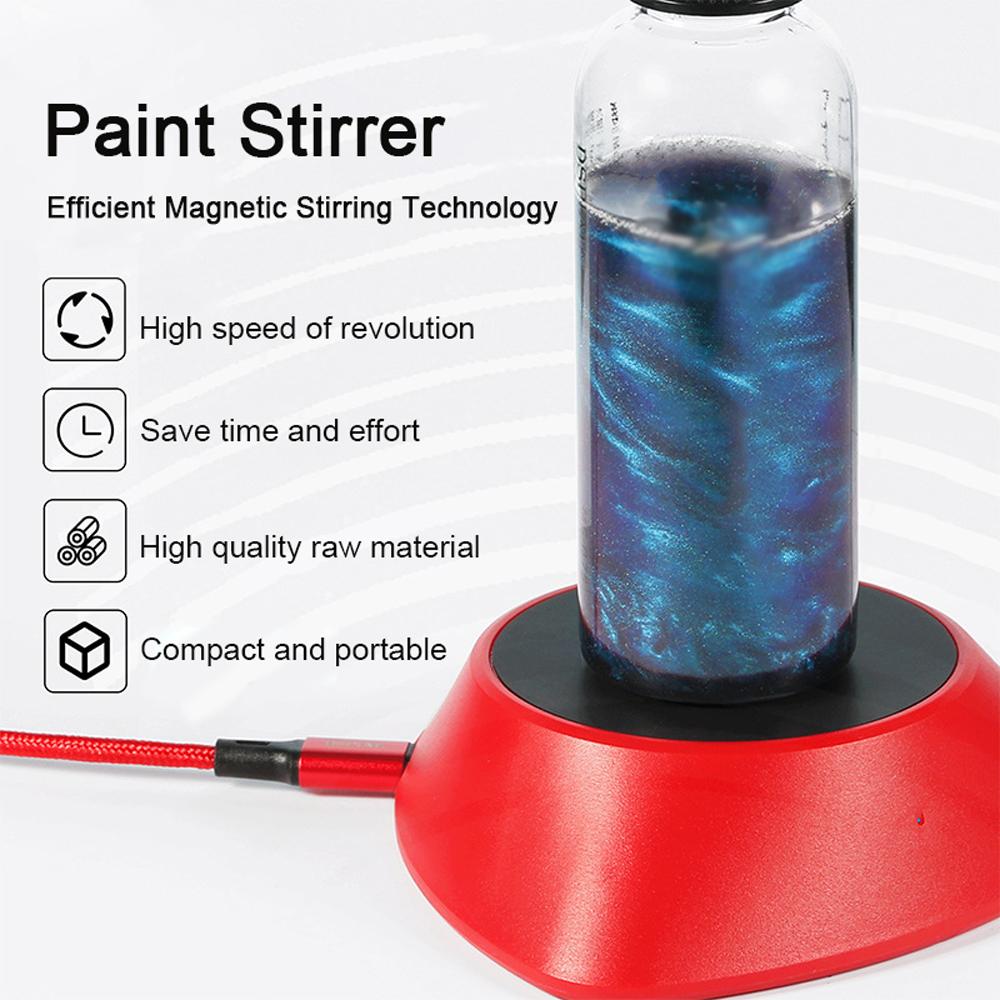 DSPIAE MS 01 LE Agitador de Pintura Magnético Portátil Herramienta para Retroadaptación de Modelos sin Esfuerzo Batidor de Pintura DIY Pintura Eléctrica gray