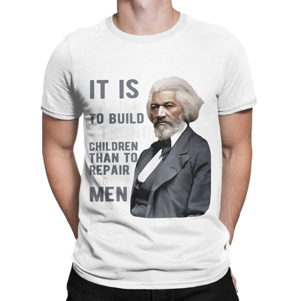 Frederick Douglass Poster Painitng Funny Graphic 100 Cotton TShirt Frederick Douglass Tees Tops For Unisex