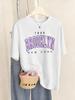 Brooklyn New York Letter Printed TShirts Women Basics Soft Short Sleeve Tops ONeck Loose T Shirts Summer Casual Womans Clothes