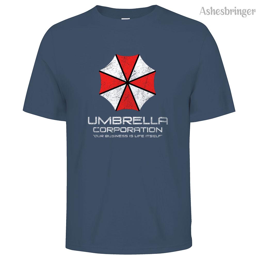 Mens Cotton Umbrella Corporation Graphic T Shirt Street Casual Style Tee for Men and Women