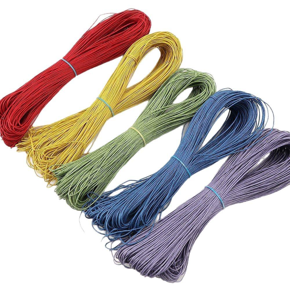 Colorful Korean 1.0mm Wax Cord for Handmade Necklace Weaving and Beading