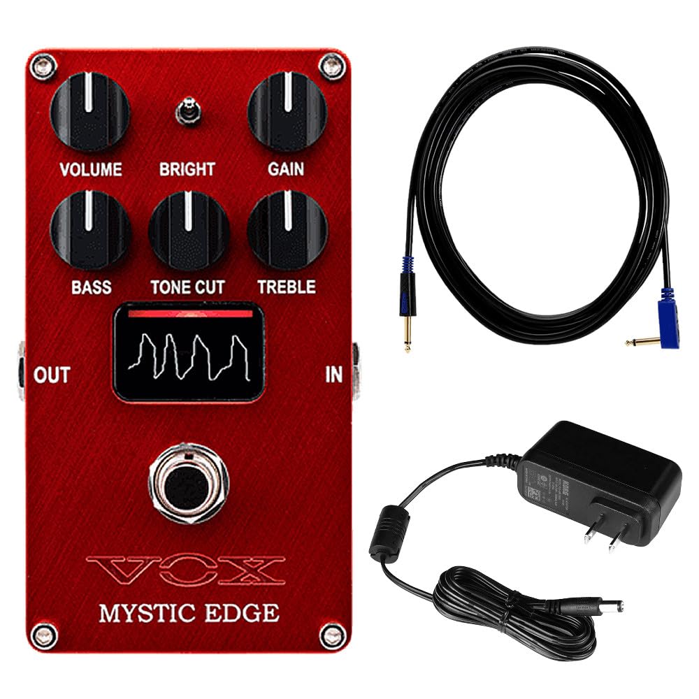 VOX MYSTIC EDGE Guitar Effects AC Adapter Included VE-ME Pedal, Cable, (3-piece set) чёрный
