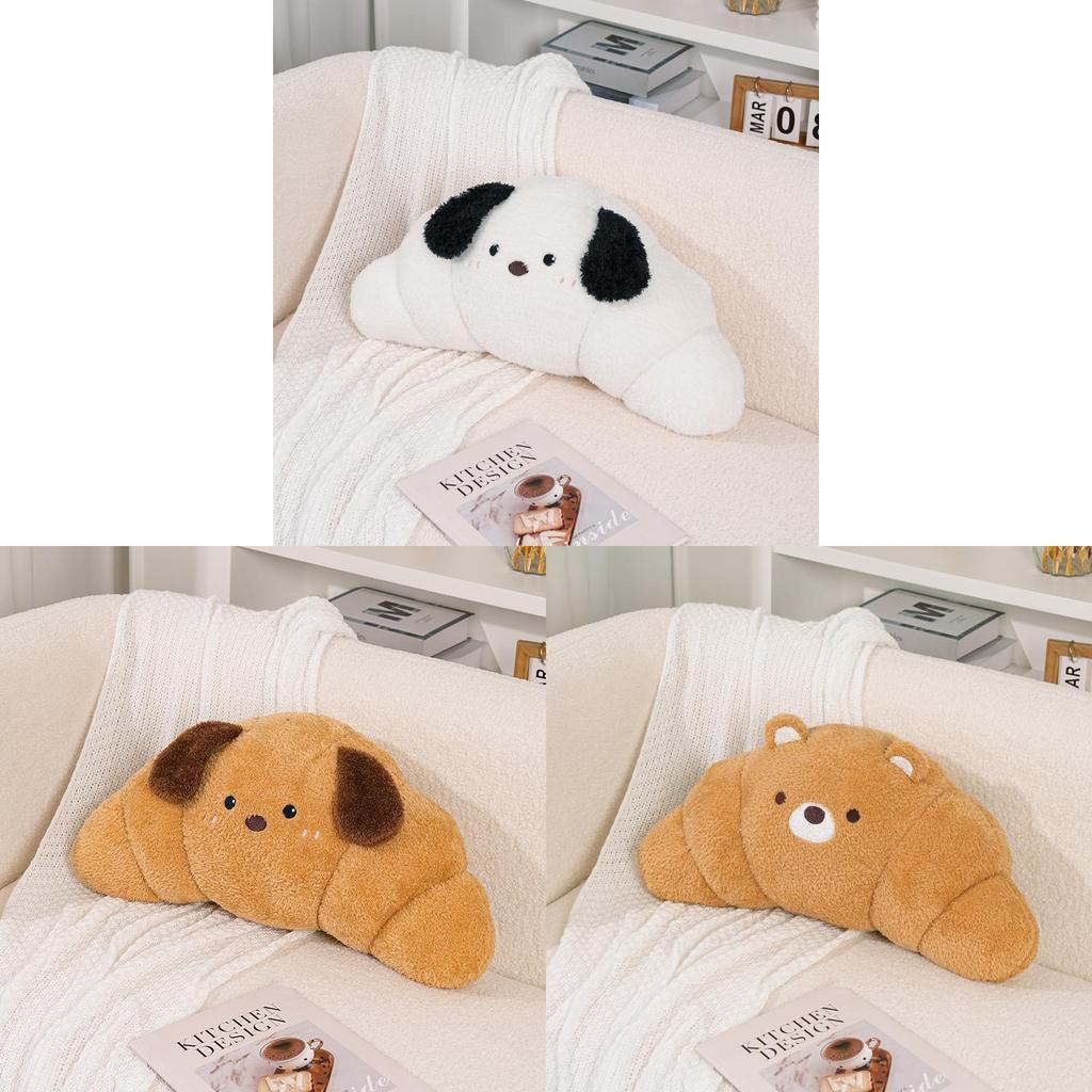 Cartoon Animal Plush Pillow With Embroidered Design For Relaxing Home Decor