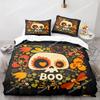 New 3D Print Halloween Boo Cartoon Bedding Set,Duvet Cover Bed Set Quilt Cover Pillowcase,King Queen Twin Size Boys Girls Adults
