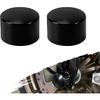 Front Axle Nut Cover Fit For Harley Touring Dyna Softail Sportster XL 883 | Axle Caps CNC Aluminum Black Fit For Harley Touring Dyna Softail Road