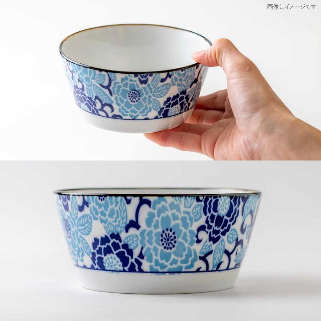 Minoru Pottery PLANTAREE - Navy Blue - 130-Pack Small Bowls, Winter Peony