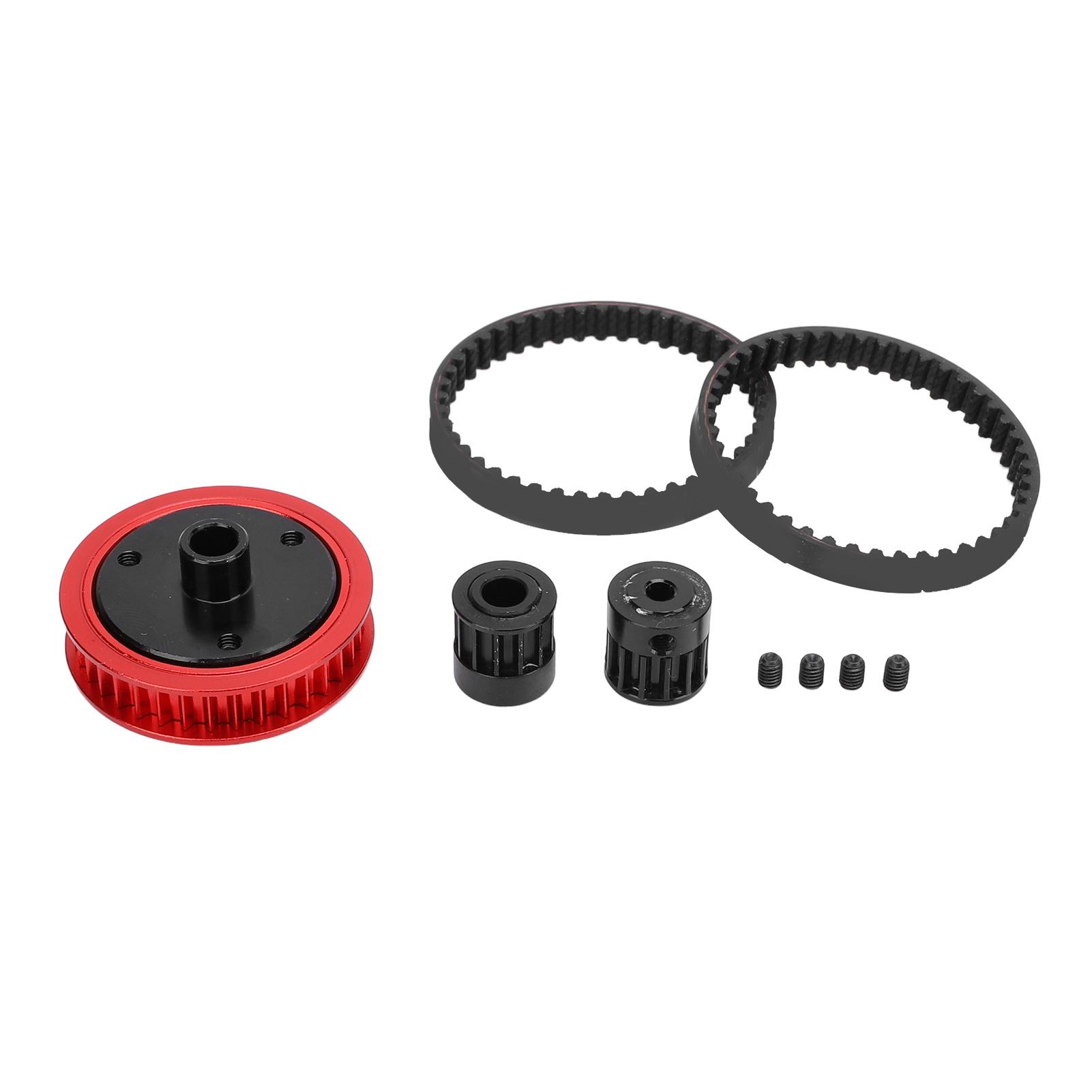 

Belt Drive Transmission Gear System Aluminum Alloy Adjustable Wheel Base Belt Drive Pulley Gear for