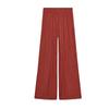 Spring and Summer Women's Clothing Elastic Waist High Waist Wide Leg Casual Pants 8741020 8372349 9929149