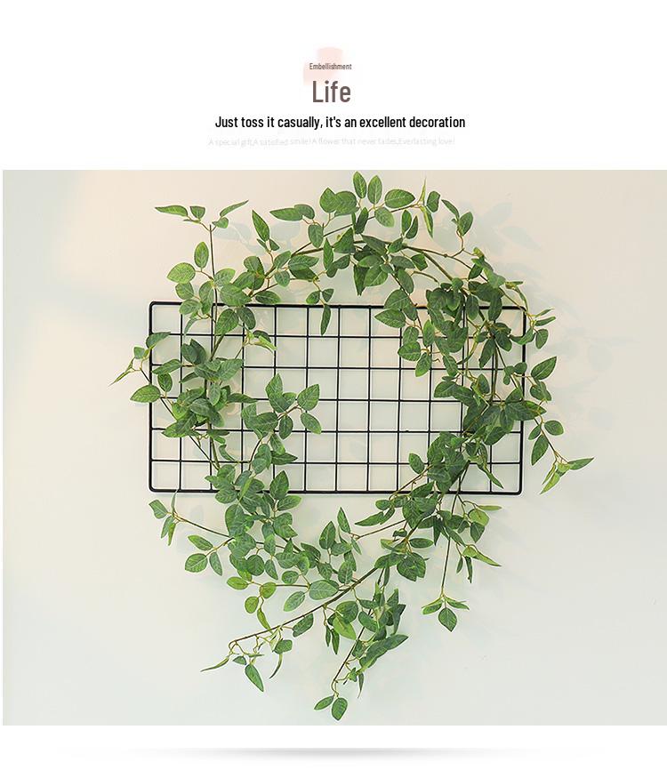 Luxurious Staircase Decor: Bionic Green Rose Vines & Leaves