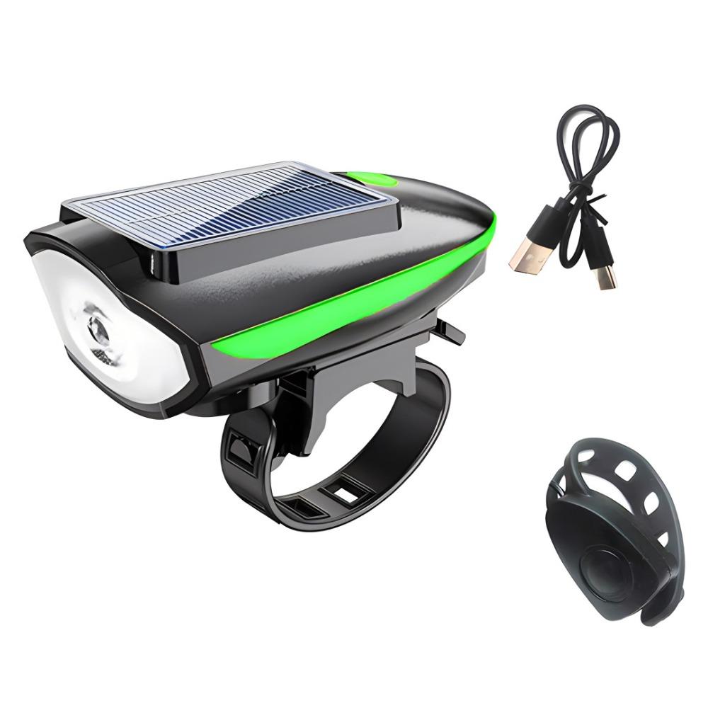 3 Modes Solar Bicycle Light Waterproof Night Riding Lamp LED Bike Front Lamp  Balance Bicycle