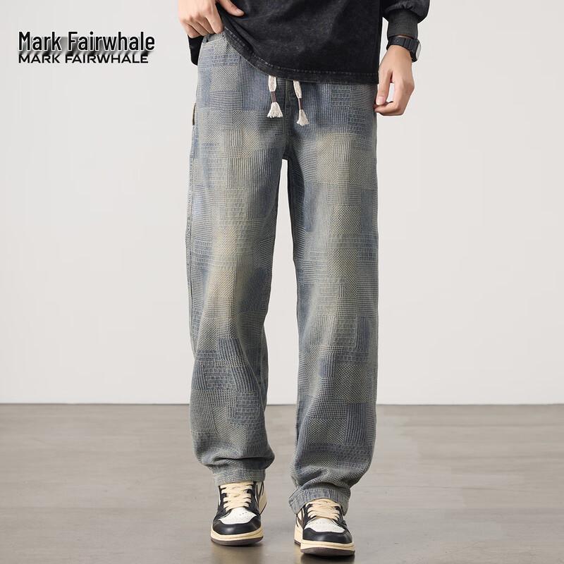 Mark Fairwhale Men's Loose Straight Denim Jeans