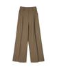 Make A Toast [22Fw] Basic Wide Pants - Dark Beige