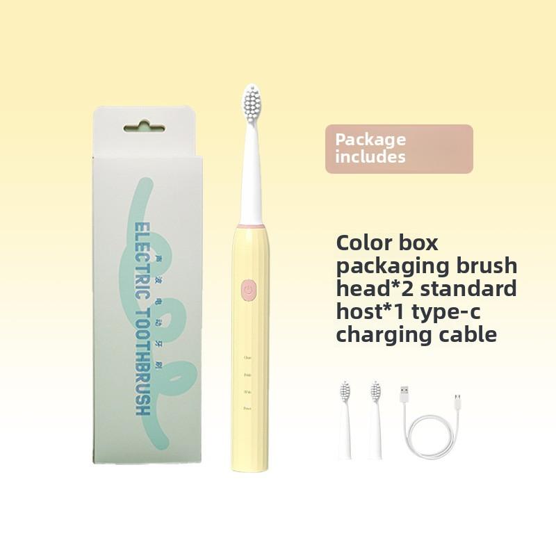 

Электрическая зубная щетка для взрослых, трехскоростная, с мягкой щетиной, с зарядкой через USB