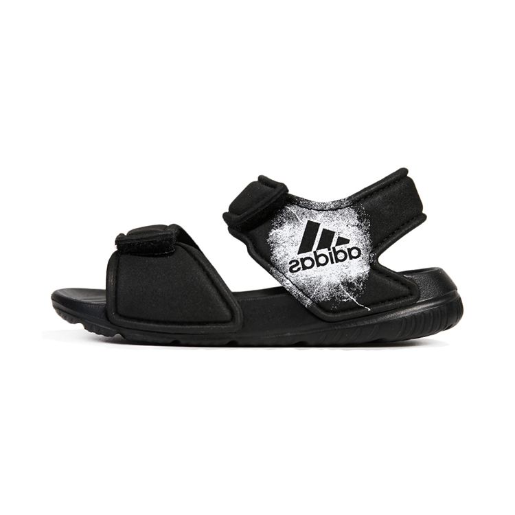 Adidas Altaswim Soft Sole Comfortable Low Top Walking Shoes Baby Shoes Bright-Black BA9282