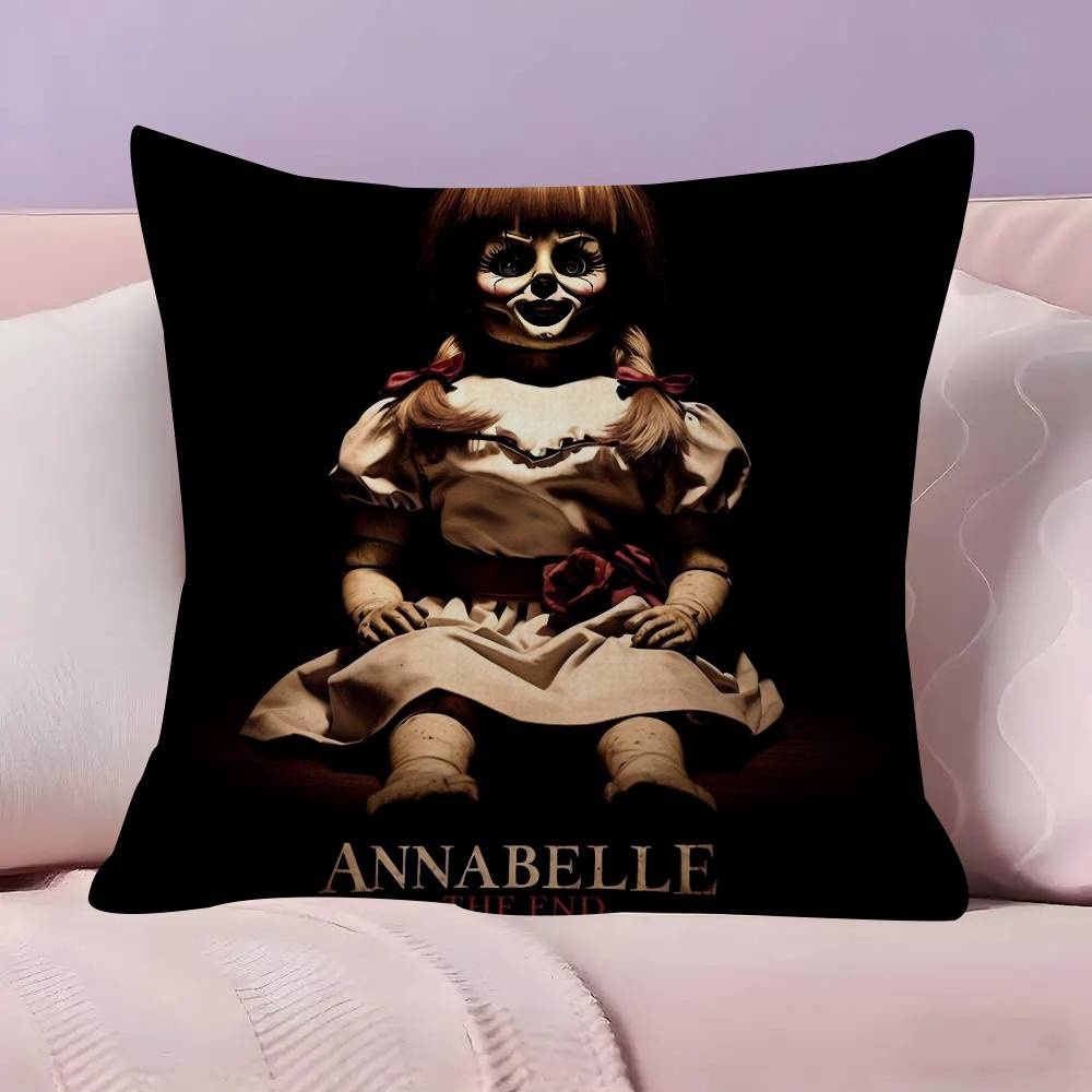 Popular A-Annabelle Horror Movie Pillow Cover Sofa Cushion Cover Home Room Decoration Children Gift