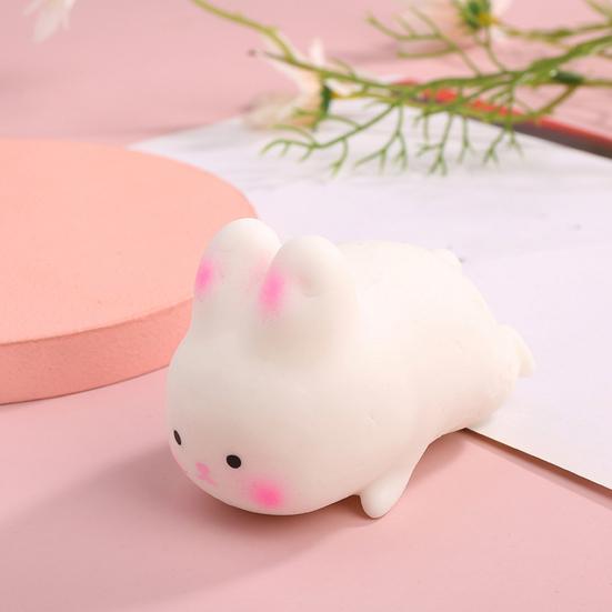 Stress Relief Toy Flexible Quick Rebound Lovely White Bunny Pinch Toys