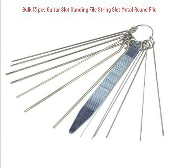 Gitarren-Sattelrillen-Schleifer und Saitenrillen-Feile - DIY Reparaturwerkzeuge.