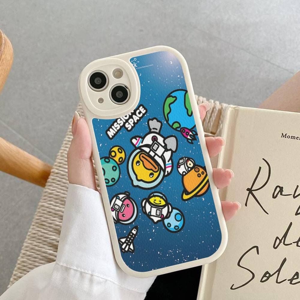 B-B Duck Anime Phone Case For IPhone 16 15 14 13 12 11 Pro Max Plus Shockproof Leather Cover