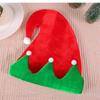 Green Stripe Xmas Cap Red Santa Elf Hat Outdoor Christmas Hat  Christmas Party